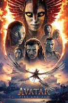 AVATAR FIRE AND ASH 3D poster