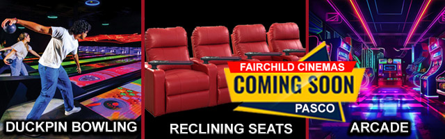 Remodel coming to our Pasco location in 2025. Premium recliner seating, bowling, and arcade