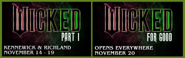 Wicked returns to theaters November 14-19 only. The brand-new sequel, Wicked: For Good begins November 20.